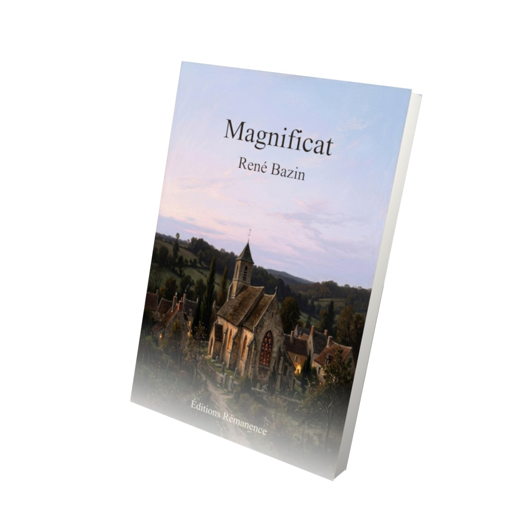 Livre Magnificat – René Bazin - Vue 3D - Editions Remanence