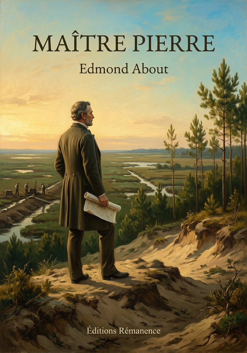 Livre Maître Pierre par Edmond About - Couverture - Editions Remanence