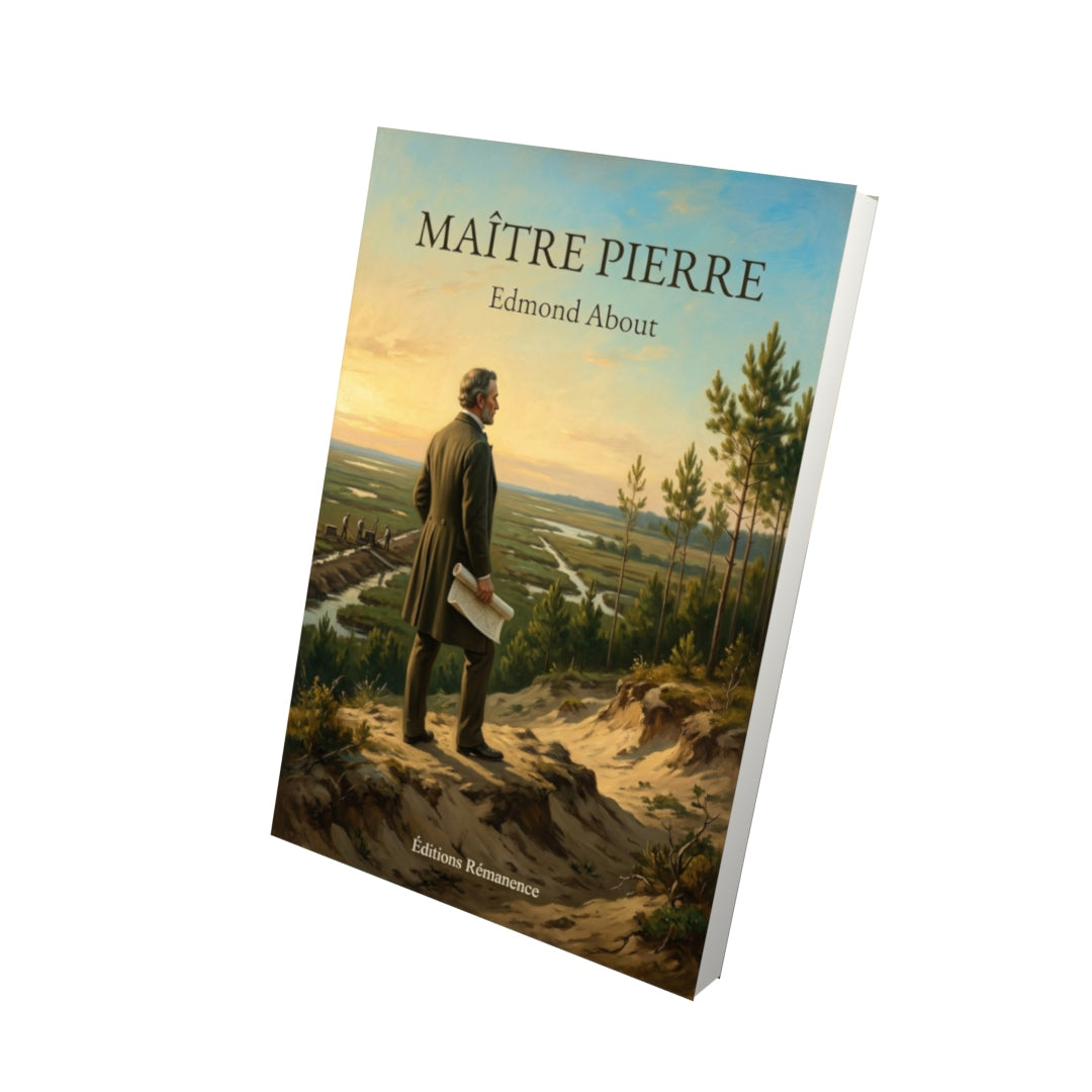 Livre Maître Pierre par Edmond About - Vue 3D - Editions Remanence