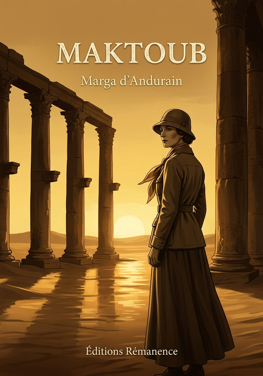 Livre Maktoub par Marga d’Andurain - Couverture - Editions Remanence
