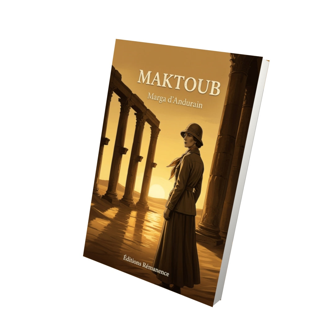 Livre Maktoub par Marga d’Andurain - Vue 3D - Editions Remanence
