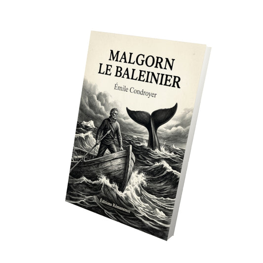Livre Malgorn le Baleinier par Émile Condroyer - Vue 3D - Editions Remanence