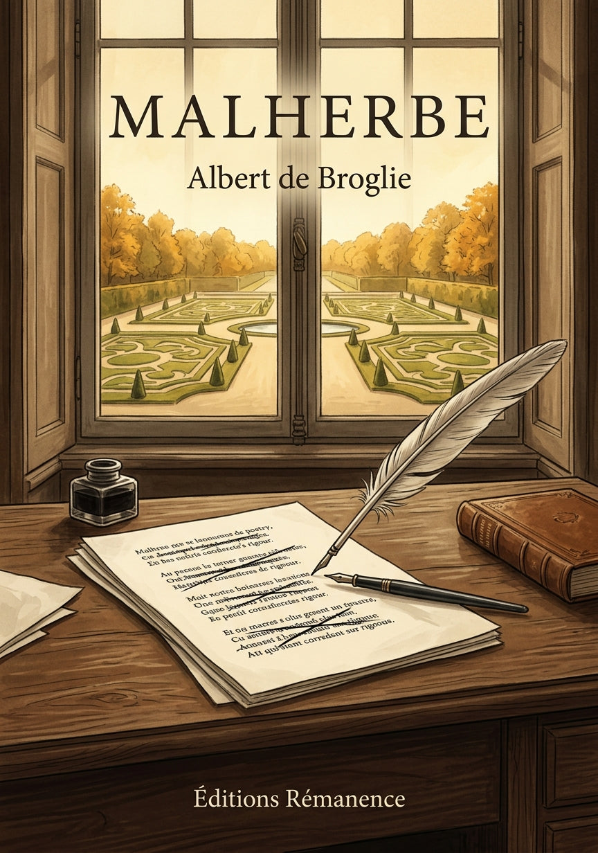 Livre Malherbe par Albert de Broglie - Couverture - Editions Remanence