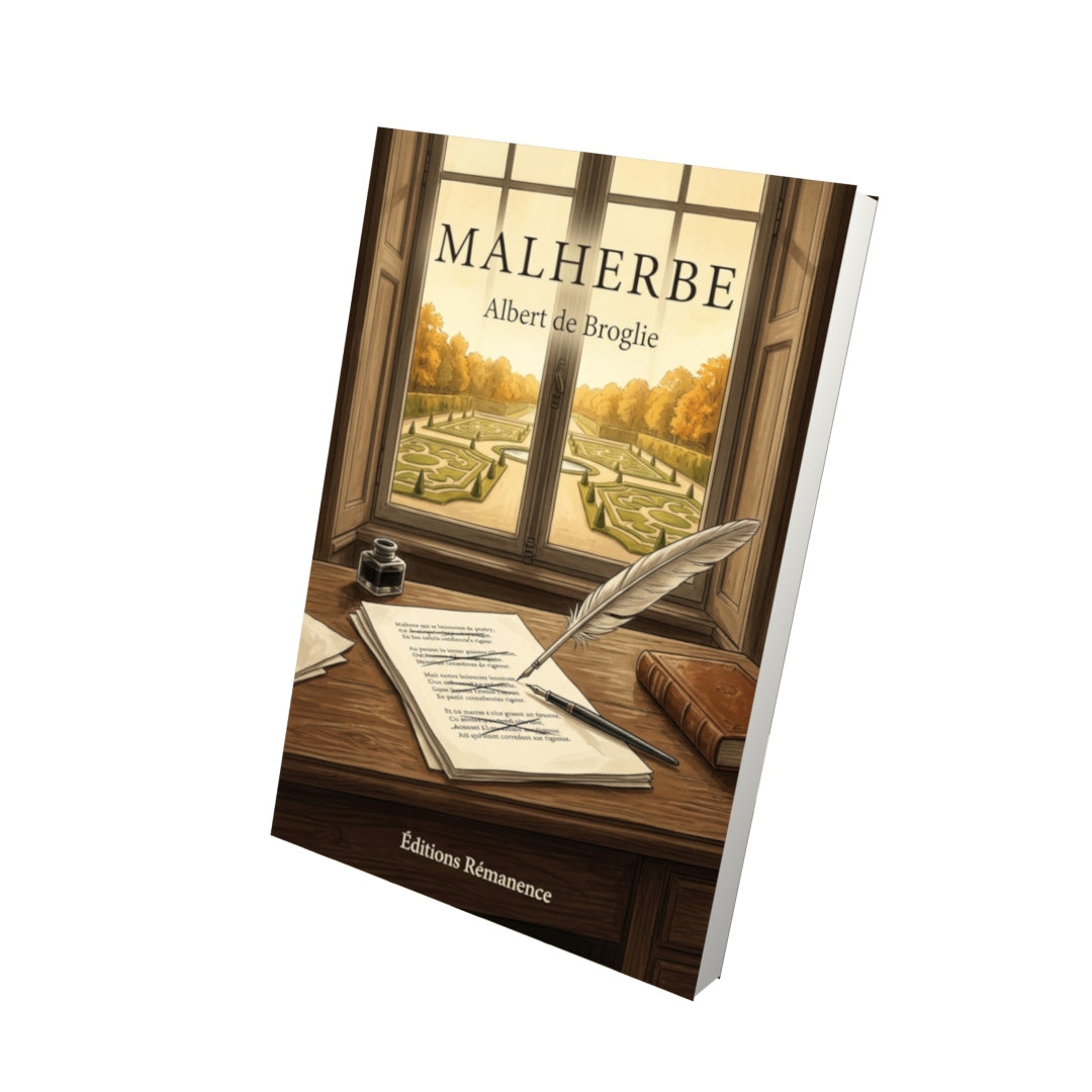 Livre Malherbe par Albert de Broglie - Vue 3D - Editions Remanence