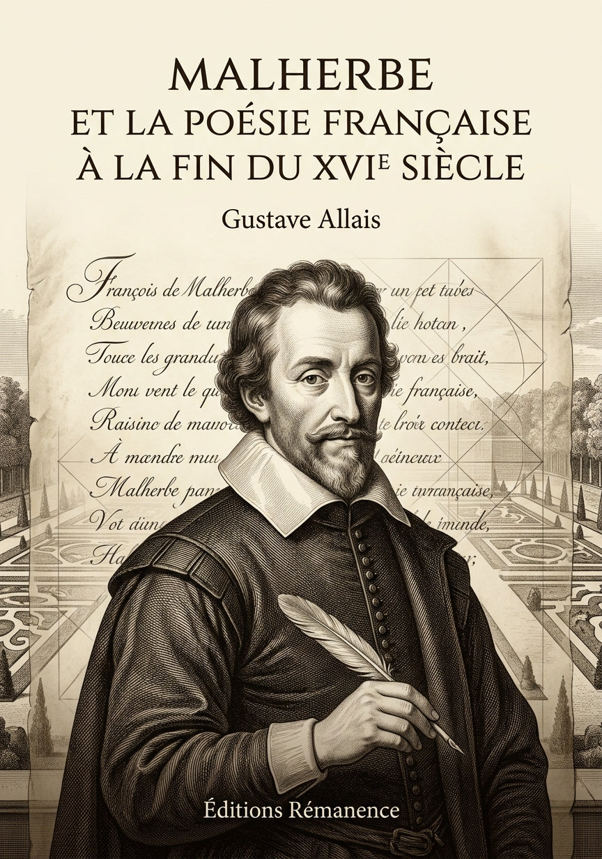 Livre Malherbe et la poésie française à la fin du XVIe siècle par Gustave Allais - Couverture - Editions Remanence