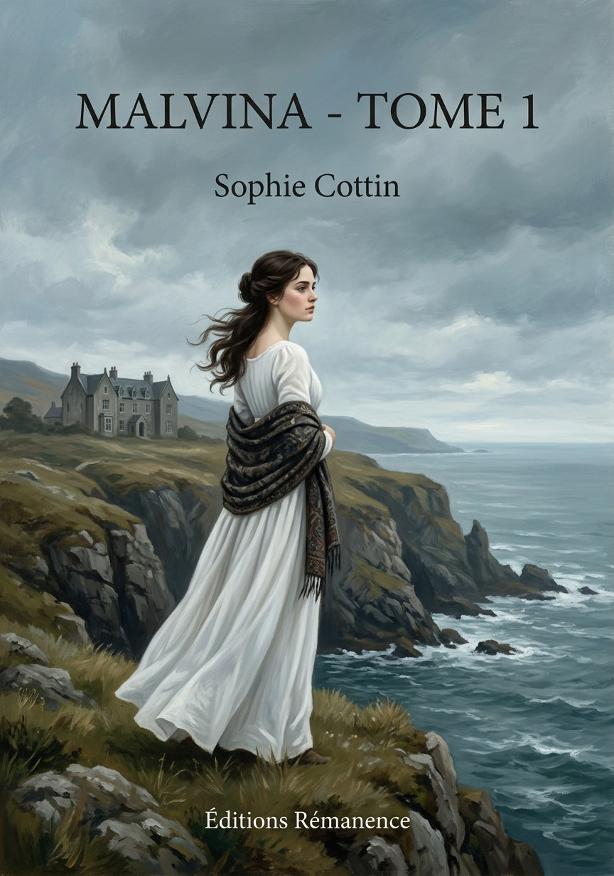 Livre Malvina - Tome 1 par Sophie Cottin - Couverture - Editions Remanence