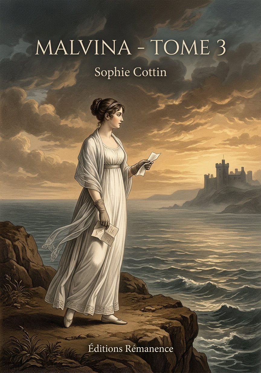 Livre Malvina - Tome 3 par Sophie Cottin - Couverture - Editions Remanence