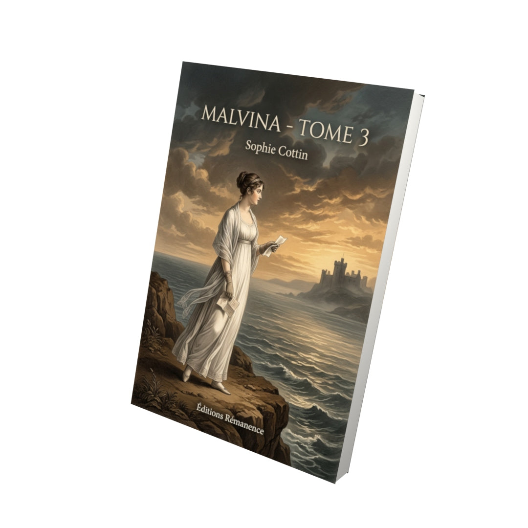 Livre Malvina - Tome 3 par Sophie Cottin - Vue 3D - Editions Remanence