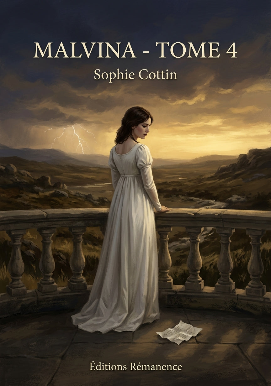 Livre Malvina - Tome 4 par Sophie Cottin - Couverture - Editions Remanence