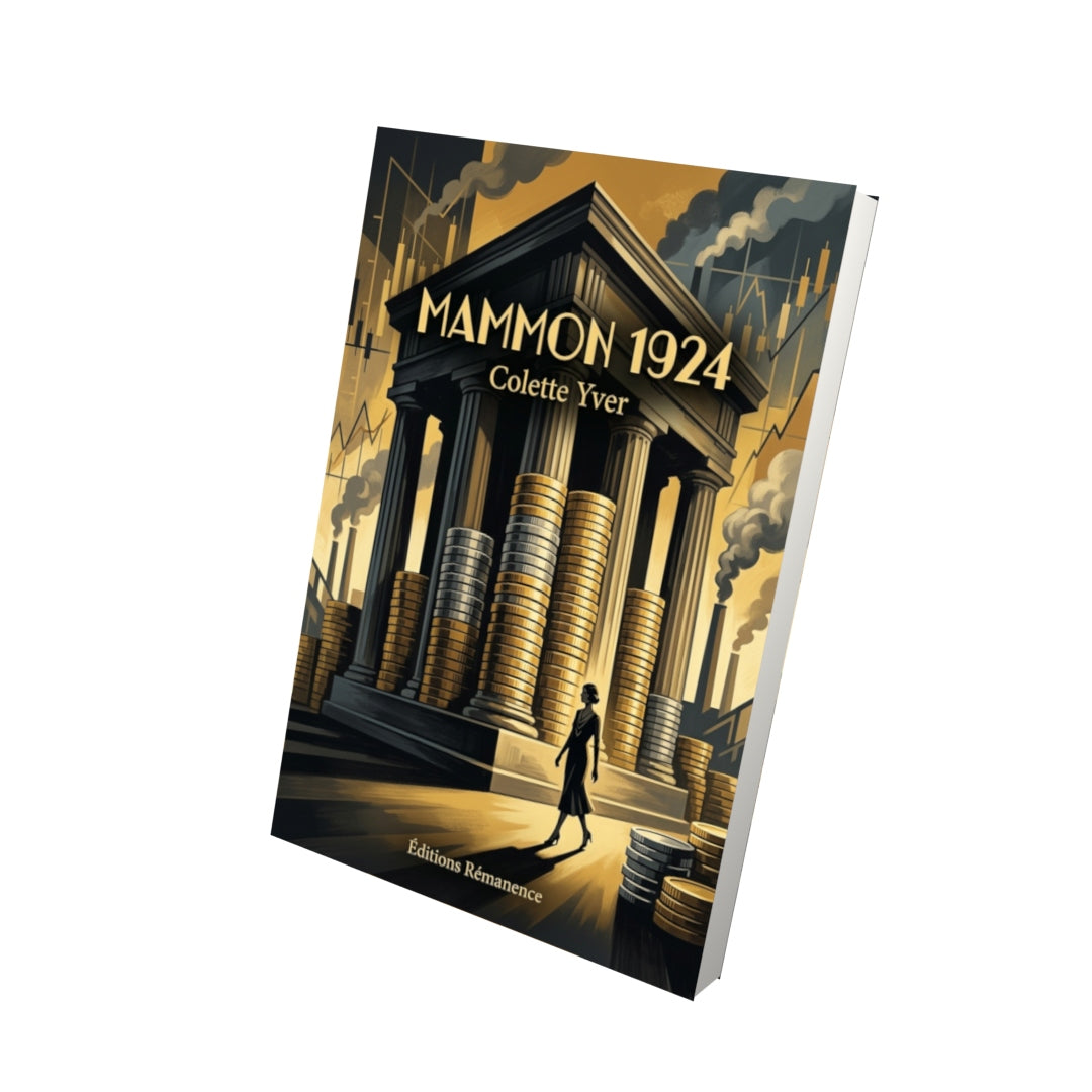 Livre Mammon 1924 par Colette Yver - Vue 3D - Editions Remanence