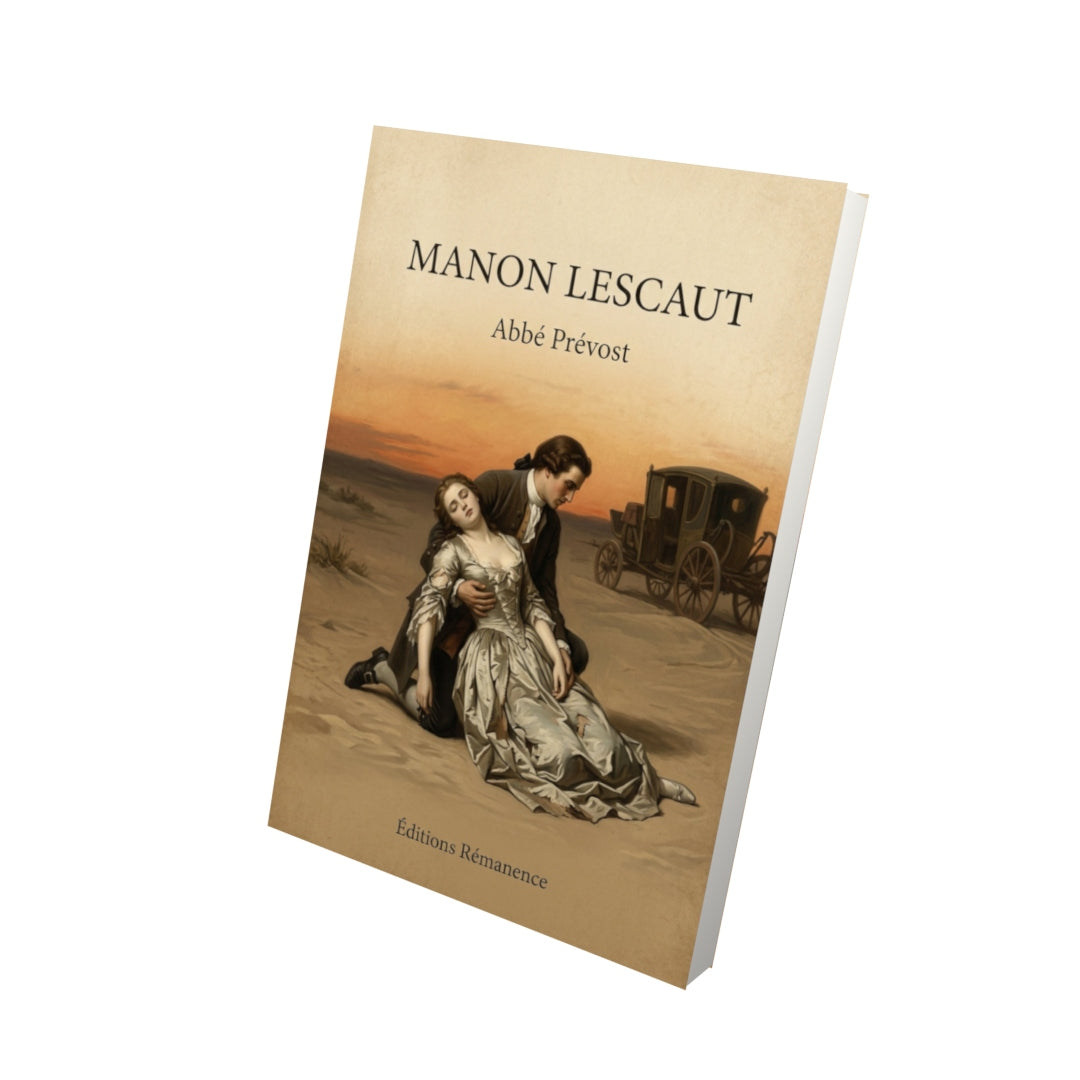 Livre Manon Lescaut - Abbé Prévost - Vue 3D - Editions Remanence