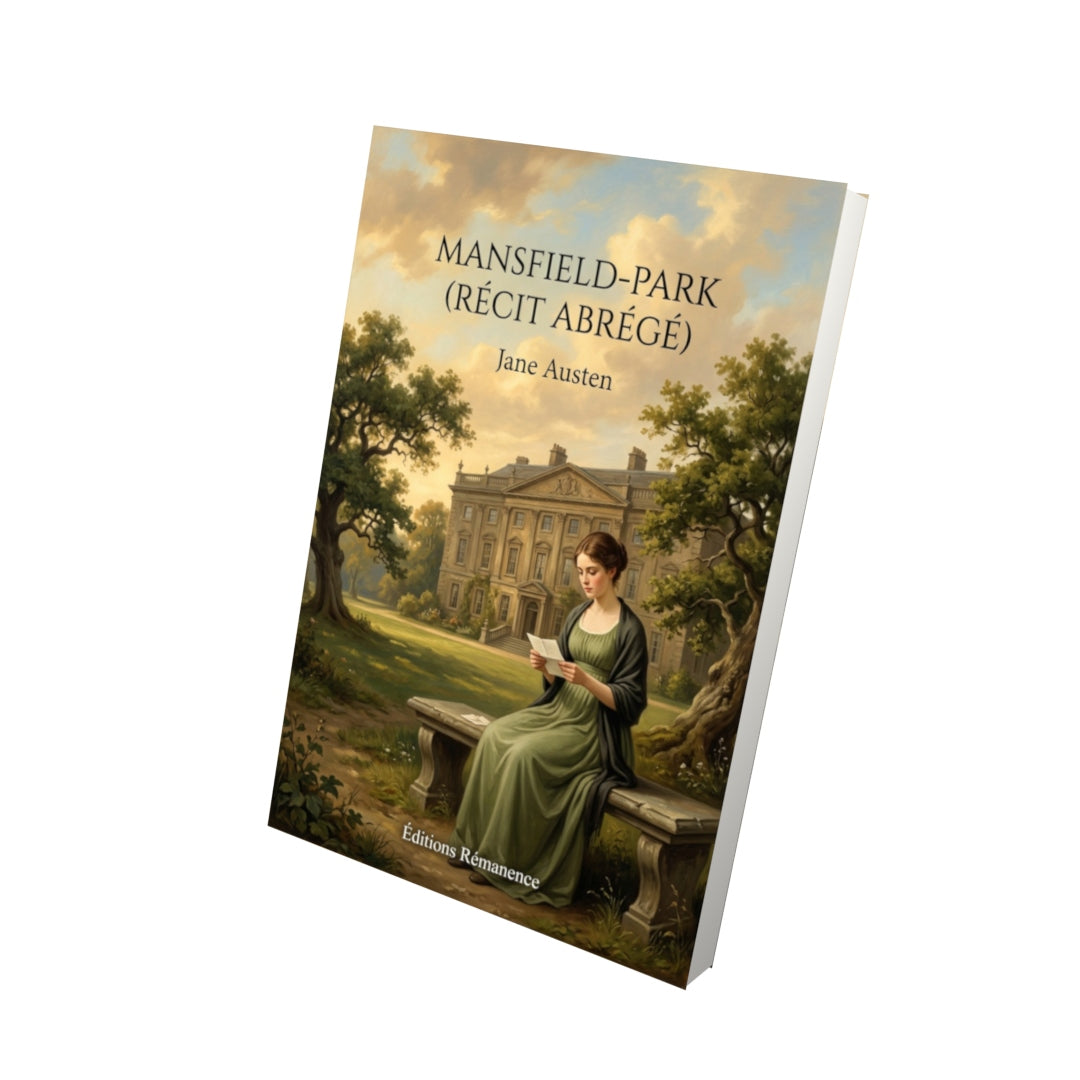 Livre Mansfield-Park (récit abrégé) par Jane Austen - Vue 3D - Editions Remanence