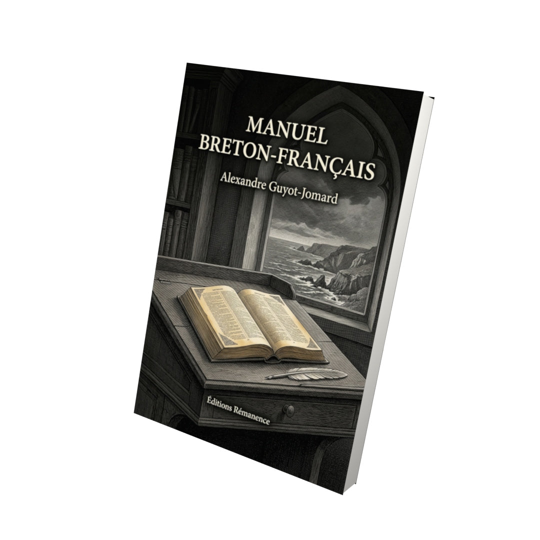 Livre Manuel breton-francais par Alexandre Guyot-Jomard - Vue 3D - Editions Remanence