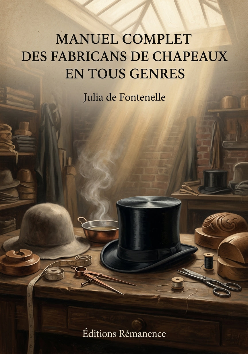 Manuel complet des fabricans de chapeaux en tous genres - Julia de Fontenelle (Couverture)
