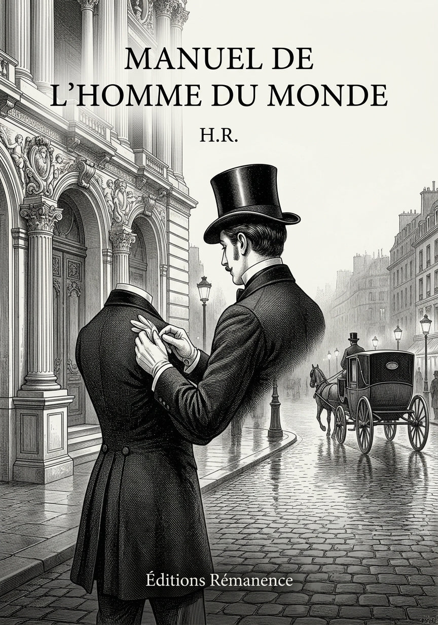 Livre Manuel de l’homme du monde par H.R. - Couverture - Editions Remanence
