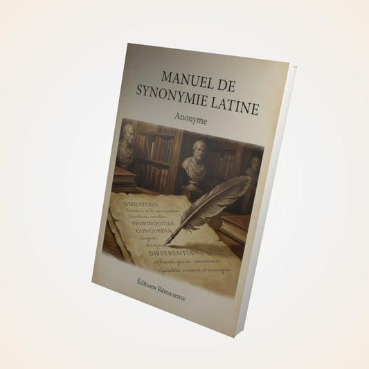 Livre Manuel de synonymie Latine - Anonyme - Couverture 3D