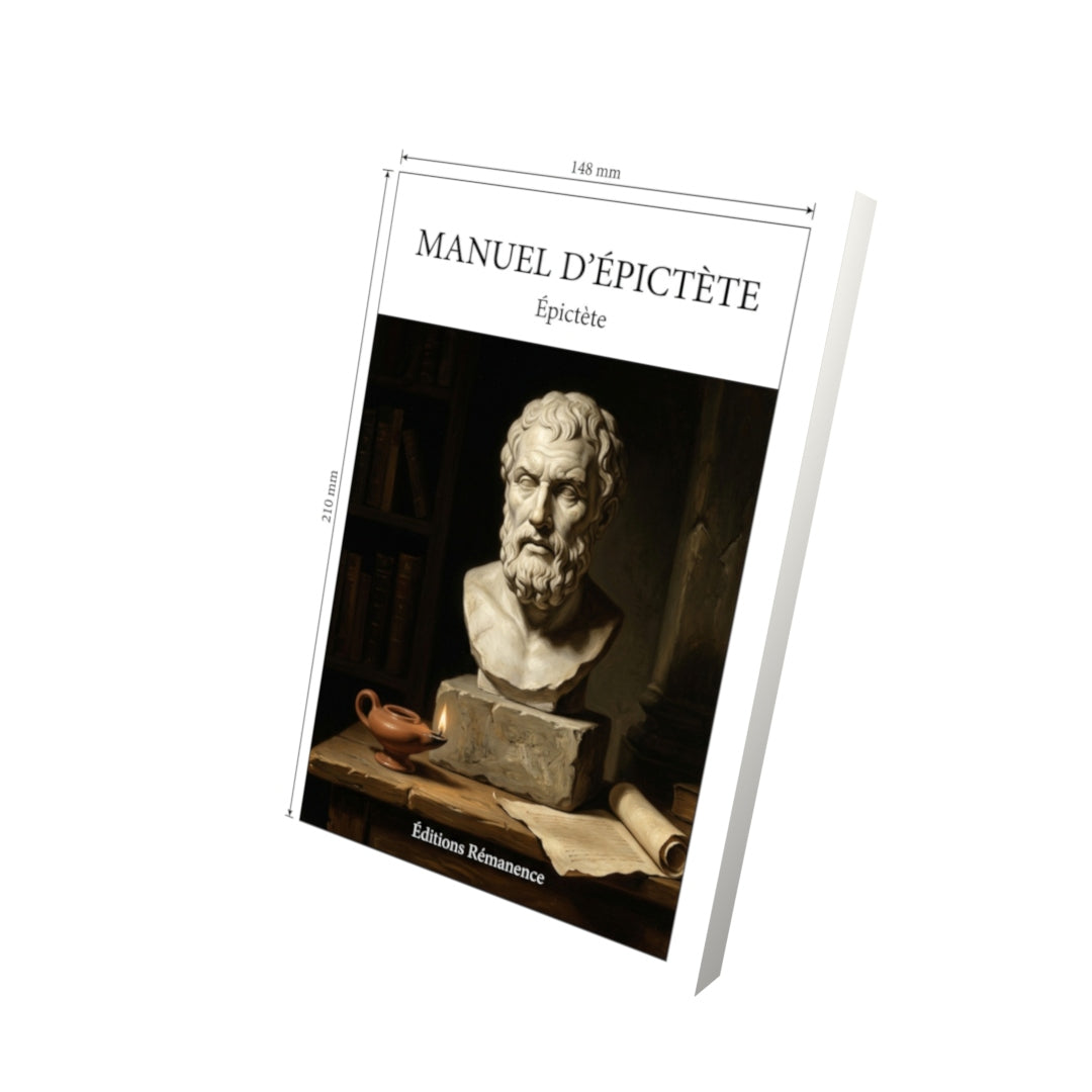 Livre Manuel d’Épictète par Épictète - Vue 3D - Editions Remanence