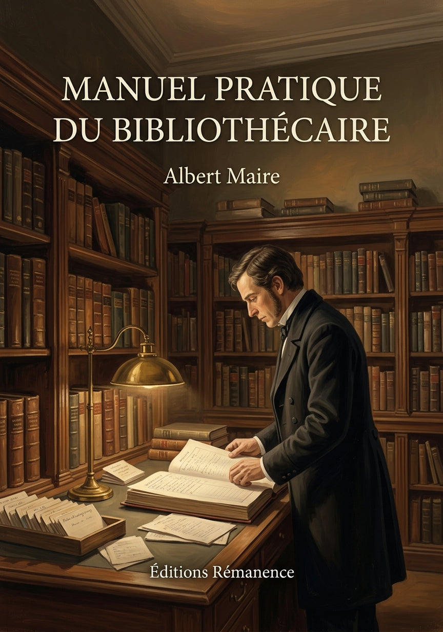 Livre Manuel pratique du bibliothécaire par Albert Maire - Couverture - Editions Remanence