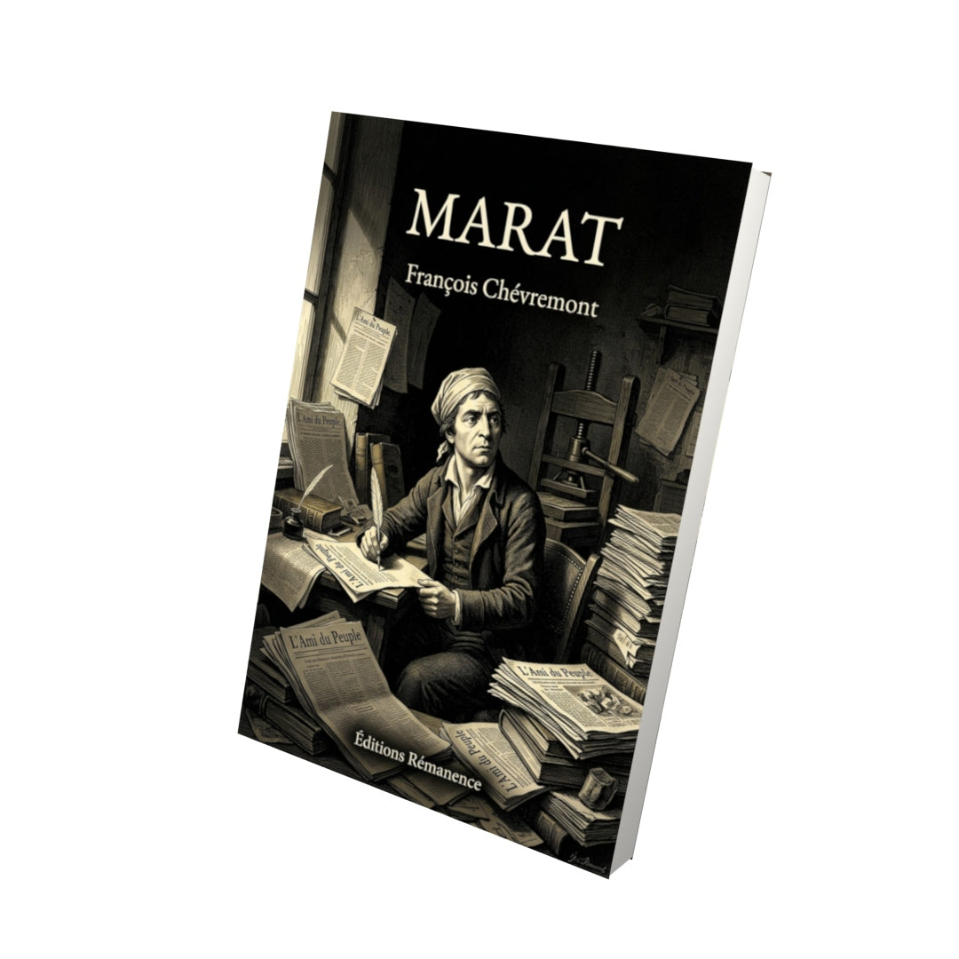 Livre Marat par François Chévremont - Vue 3D - Editions Remanence