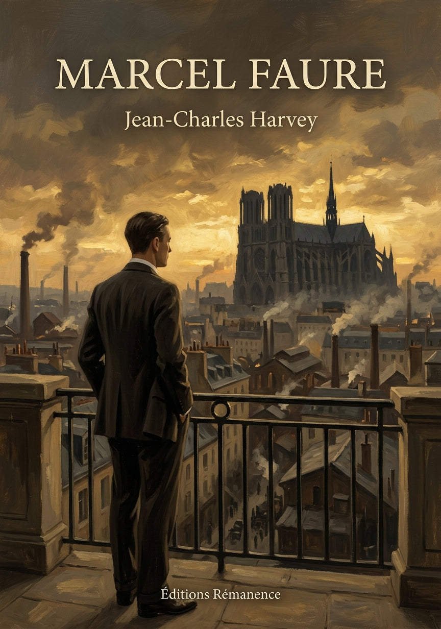 Livre Marcel Faure par Jean-Charles Harvey - Couverture - Editions Remanence