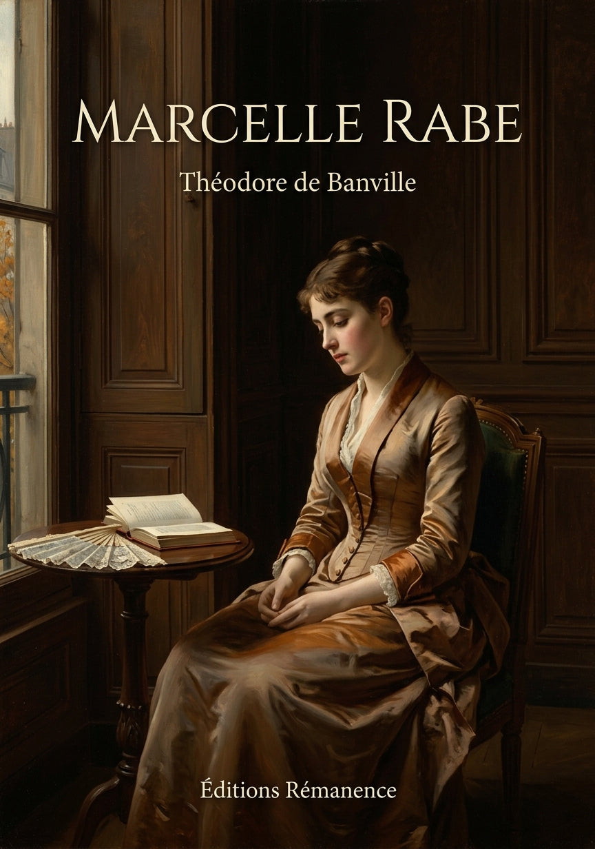Livre Marcelle Rabe par Théodore de Banville - Couverture - Editions Remanence