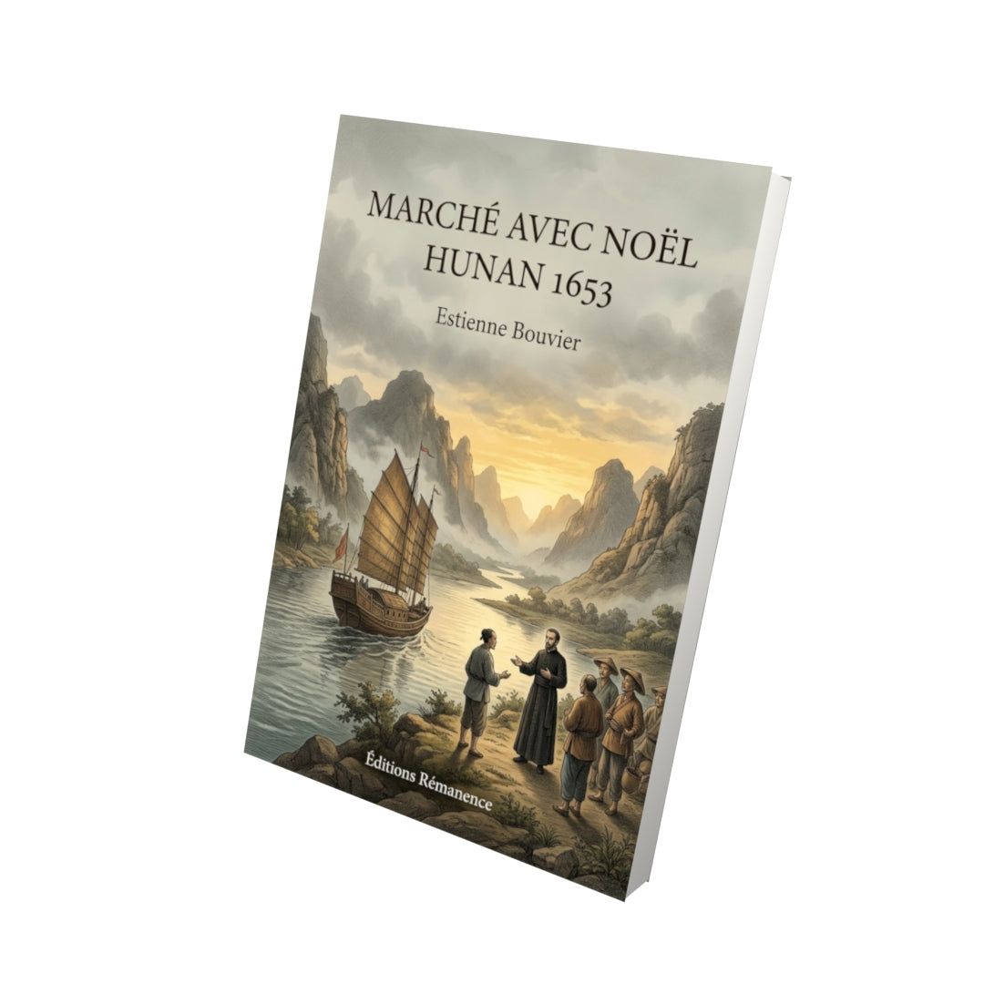 Livre Marché avec Noël HUNAN 1653 par Estienne Bouvier - Vue 3D - Editions Remanence
