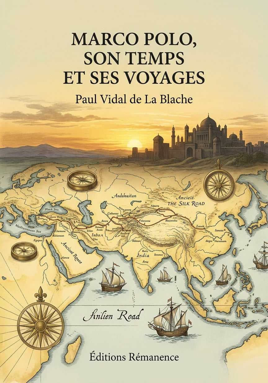 Livre Marco Polo, son temps et ses voyages par Paul Vidal de La Blache - Couverture - Editions Remanence