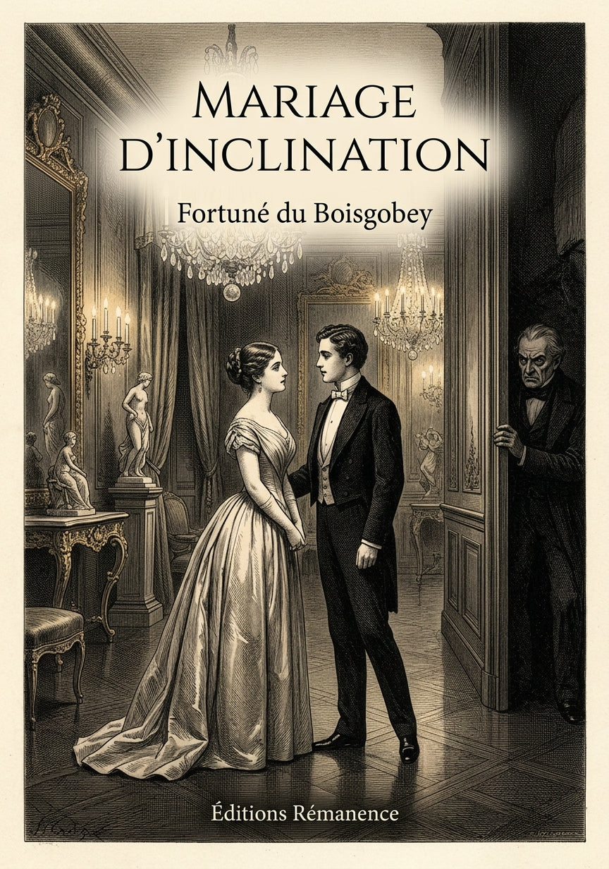 Livre Mariage d'inclination par Fortuné du Boisgobey - Couverture - Editions Remanence