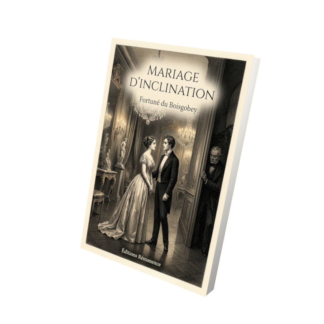 Livre Mariage d'inclination par Fortuné du Boisgobey - Vue 3D - Editions Remanence