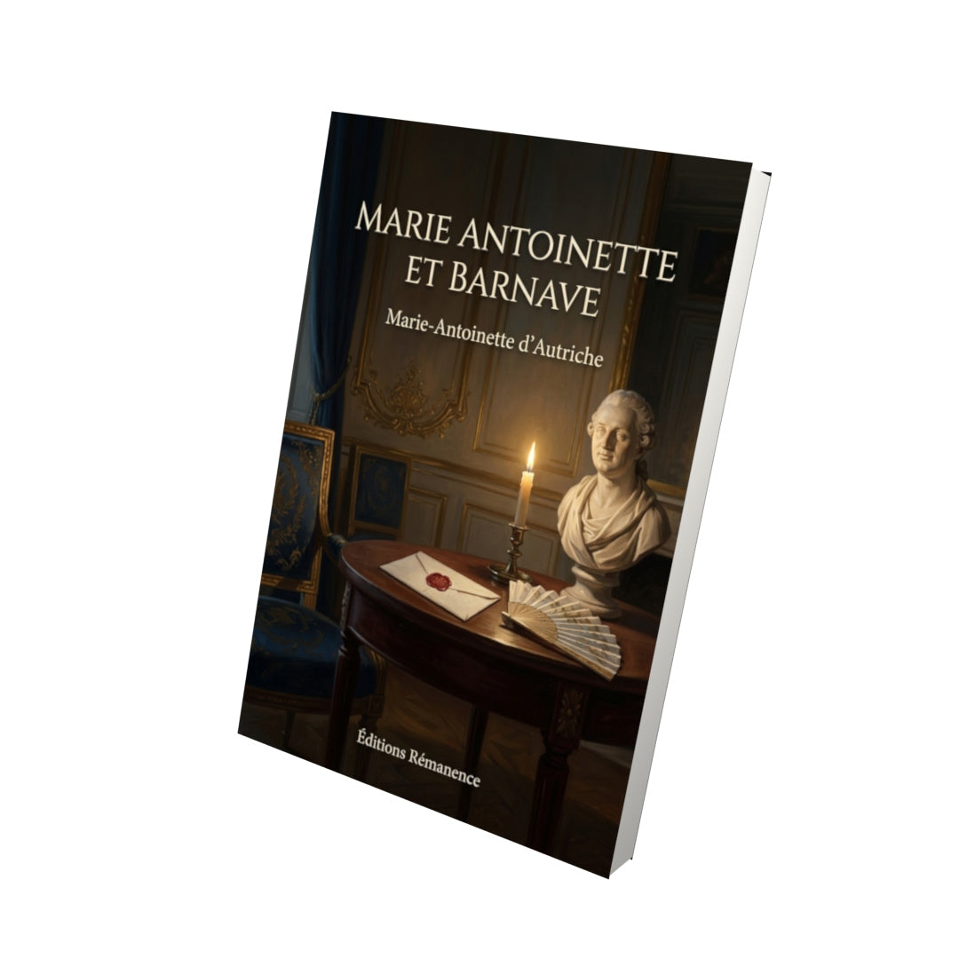 Livre Marie Antoinette et Barnave par Marie-Antoinette d’Autriche - Vue 3D - Editions Remanence