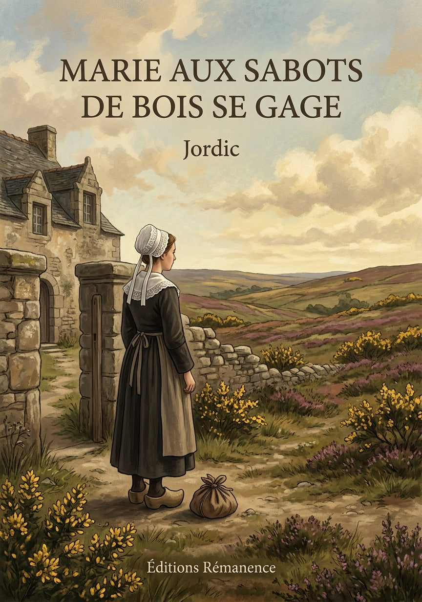 Livre Marie aux sabots de bois se gage par Jordic - Couverture - Editions Remanence