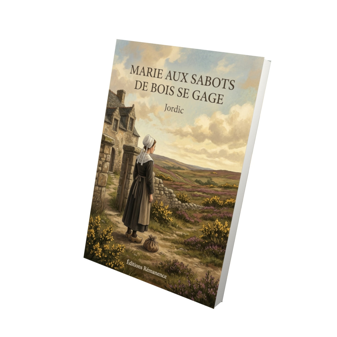 Livre Marie aux sabots de bois se gage par Jordic - Vue 3D - Editions Remanence