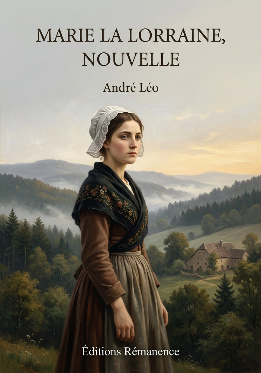 Livre Marie la Lorraine, nouvelle par André Léo - Couverture - Editions Remanence