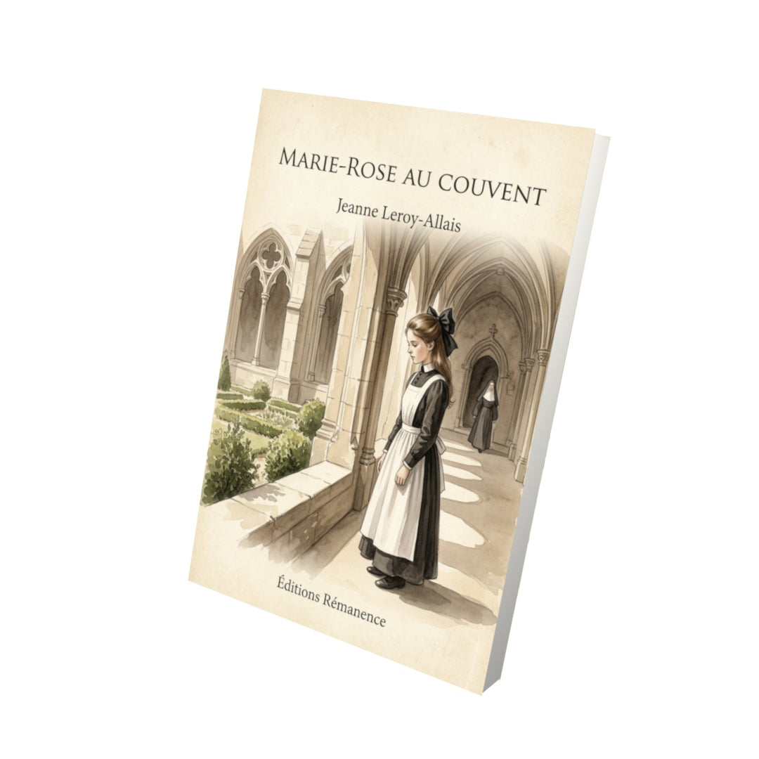 Livre Marie-Rose au couvent - Jeanne Leroy-Allais - Vue 3D - Editions Remanence