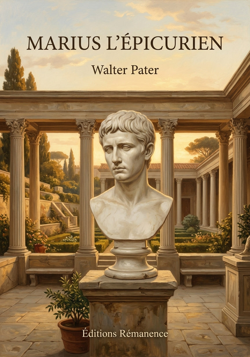 Livre Marius l’Épicurien par Walter Pater - Couverture - Editions Remanence
