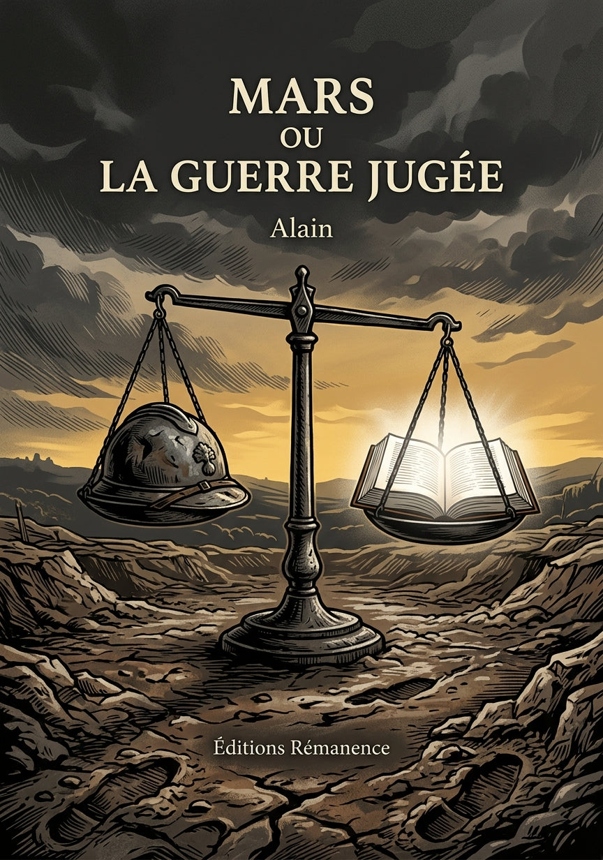 Livre Mars ou la Guerre jugée par Alain - Couverture - Editions Remanence