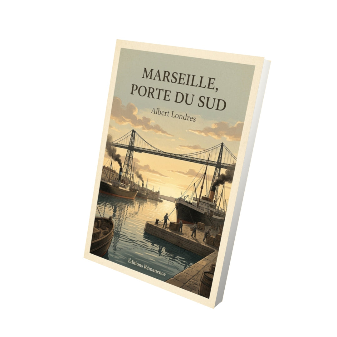 Livre Marseille, porte du Sud - Albert Londres - Vue 3D - Editions Remanence