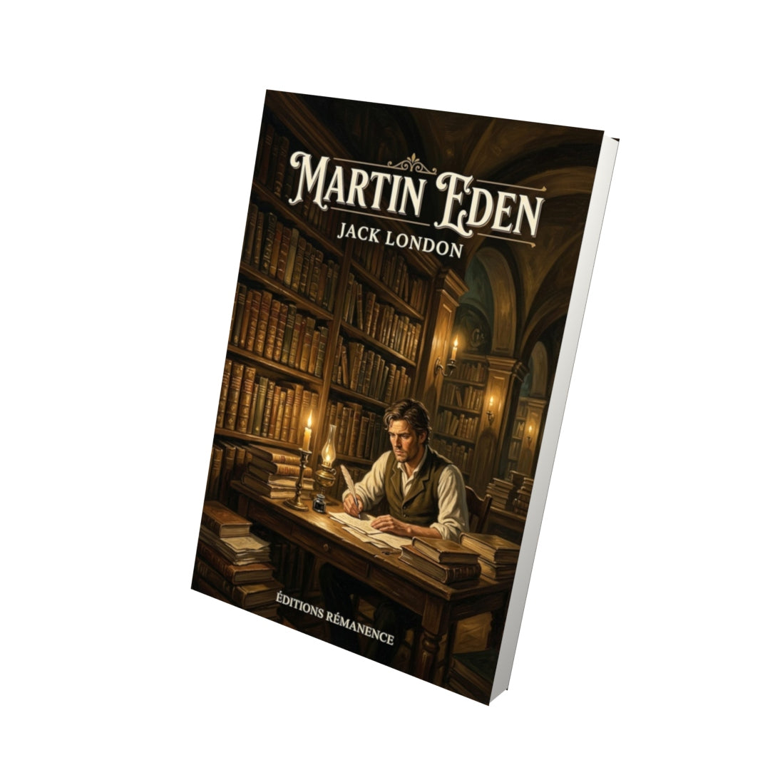 Livre Martin Eden – Jack London - Vue 3D - Editions Remanence