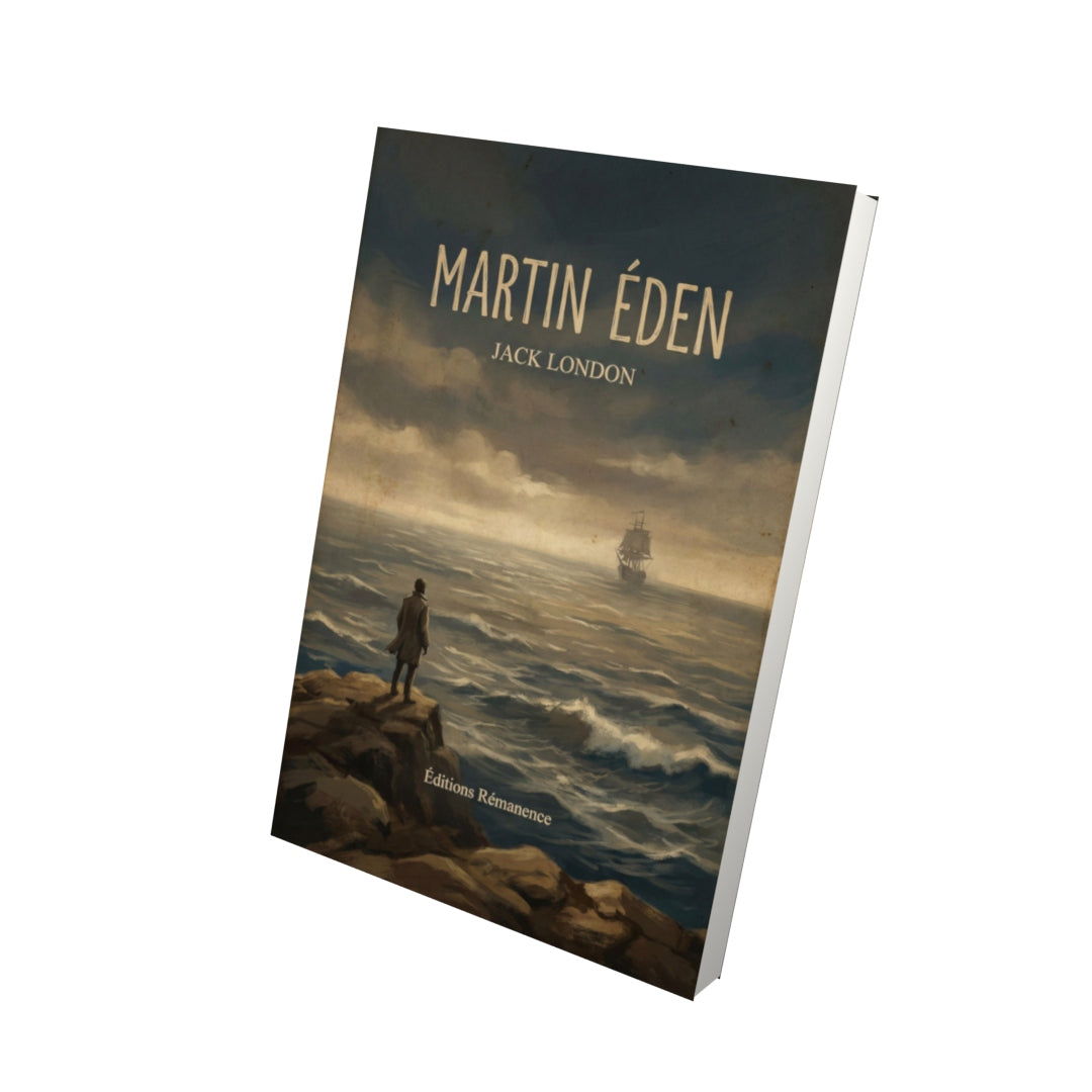 Livre Martin Éden – Jack London - Vue 3D - Editions Remanence