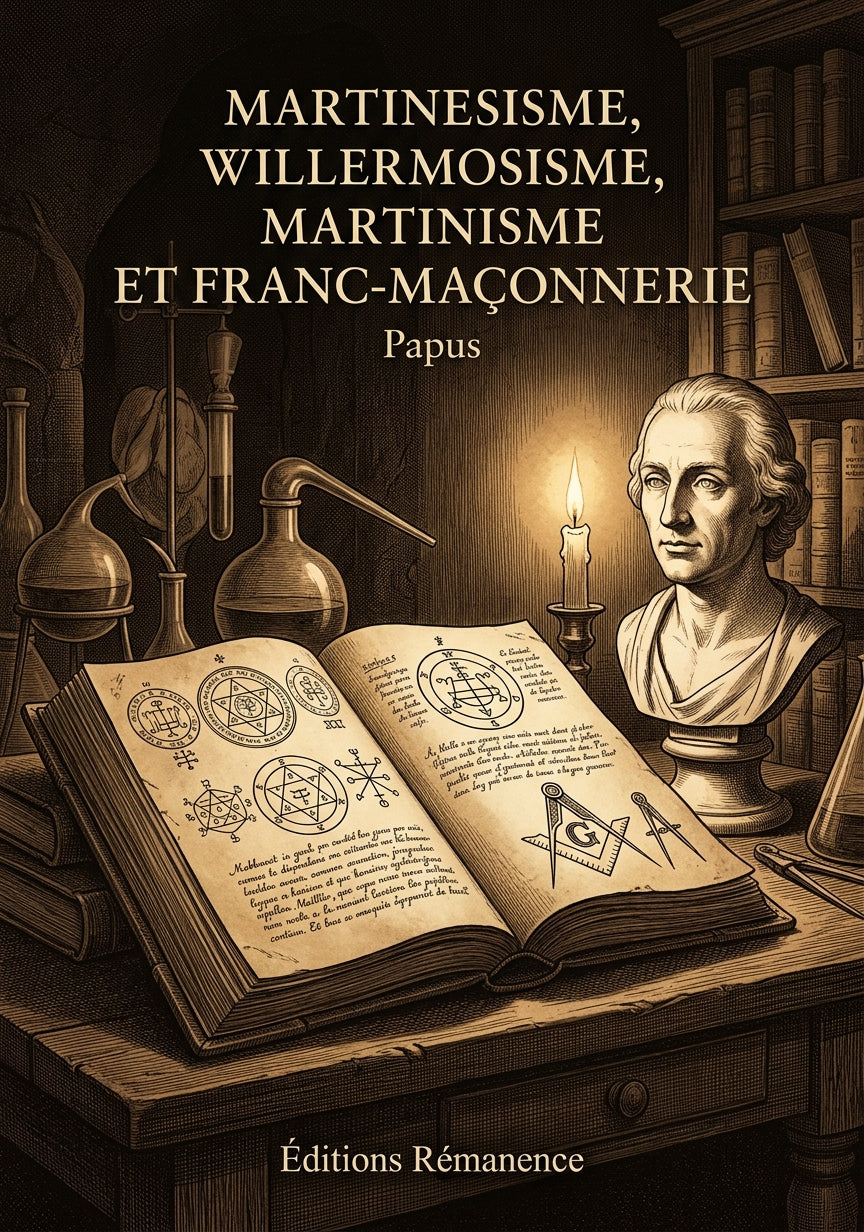 Livre Martinesisme, Willermosisme, Martinisme et Franc-Maçonnerie par Papus - Couverture - Editions Remanence