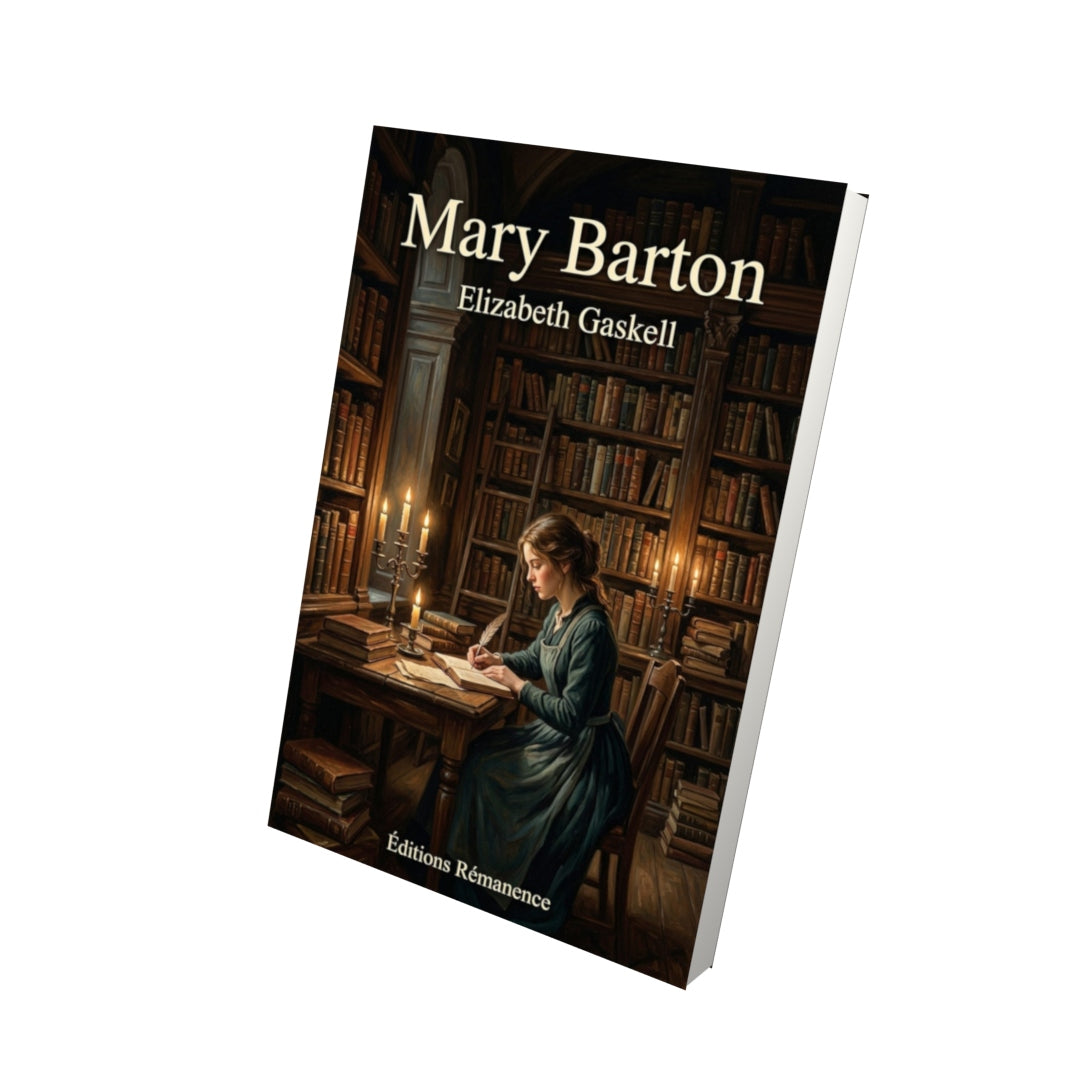 Livre Mary Barton – Elizabeth Gaskell - Vue 3D - Editions Remanence