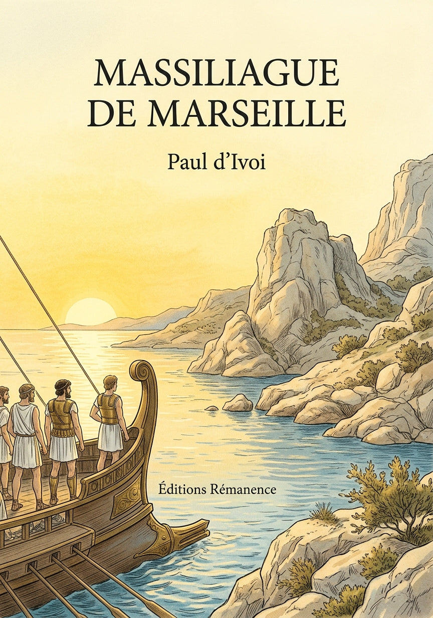 Livre Massiliague de Marseille par Paul d’Ivoi - Couverture - Editions Remanence