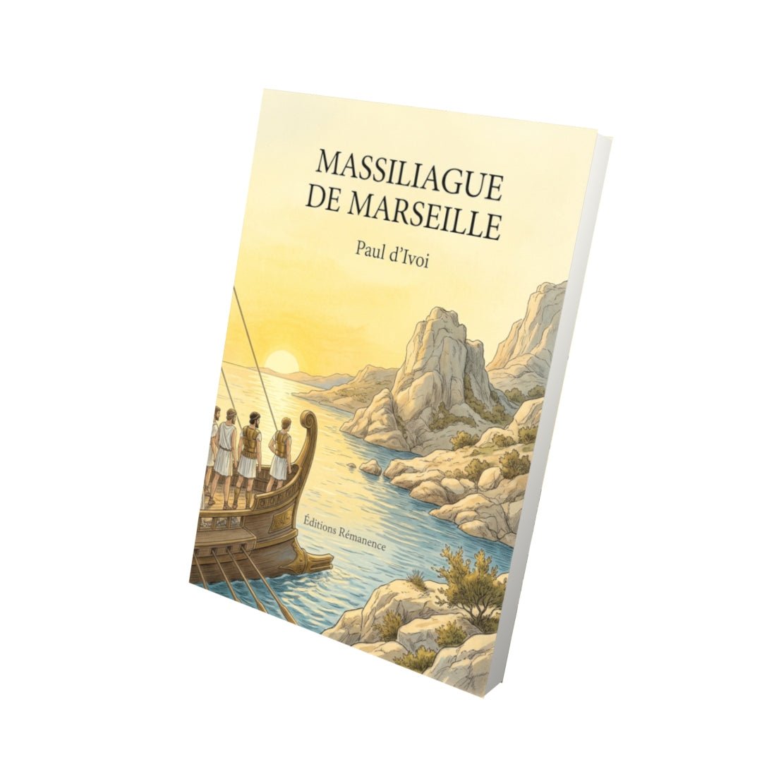 Livre Massiliague de Marseille par Paul d’Ivoi - Vue 3D - Editions Remanence