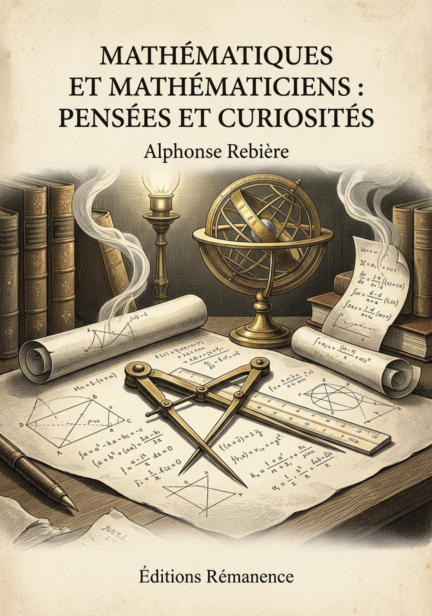 Mathématiques et Mathématiciens : Pensées et Curiosités - Alphonse Rebière (Couverture)