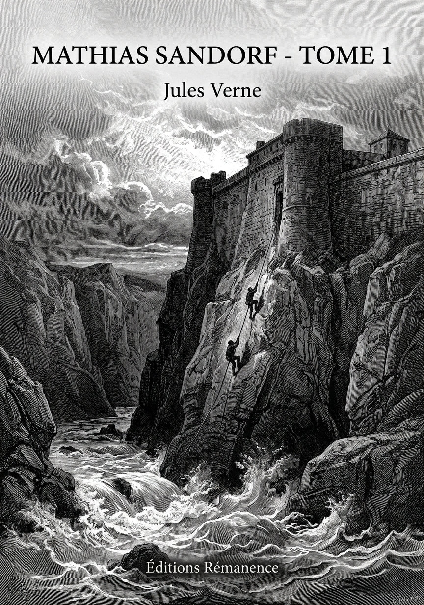 Livre Mathias Sandorf - Tome 1 par Jules Verne - Couverture - Editions Remanence