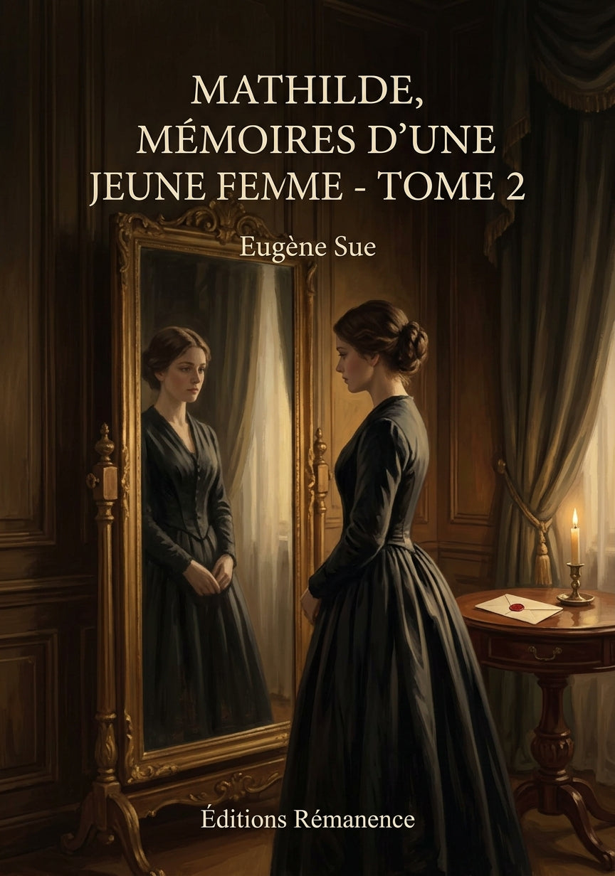 Livre Mathilde, Mémoires d’une jeune femme - Tome 2 par Eugène Sue - Couverture - Editions Remanence