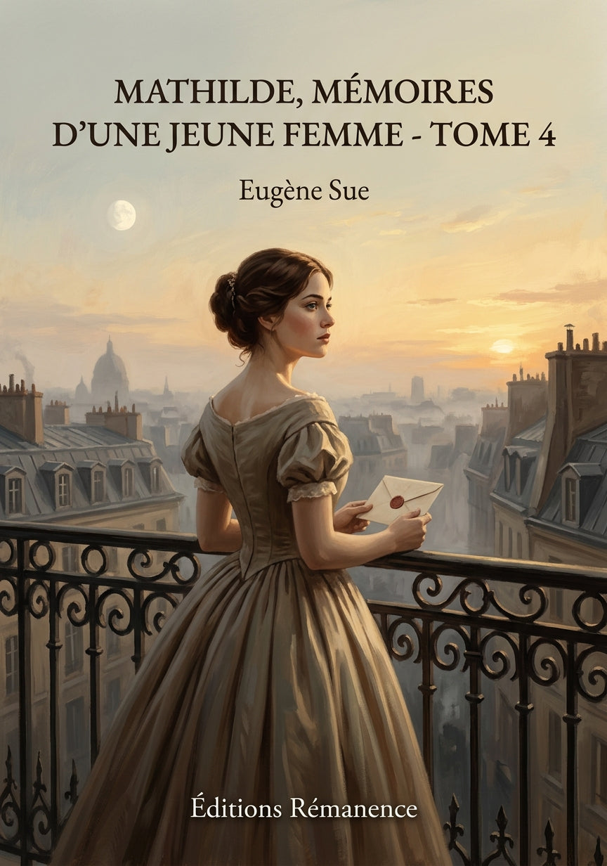 Livre Mathilde, Mémoires d’une jeune femme - Tome 4 par Eugène Sue - Couverture - Editions Remanence