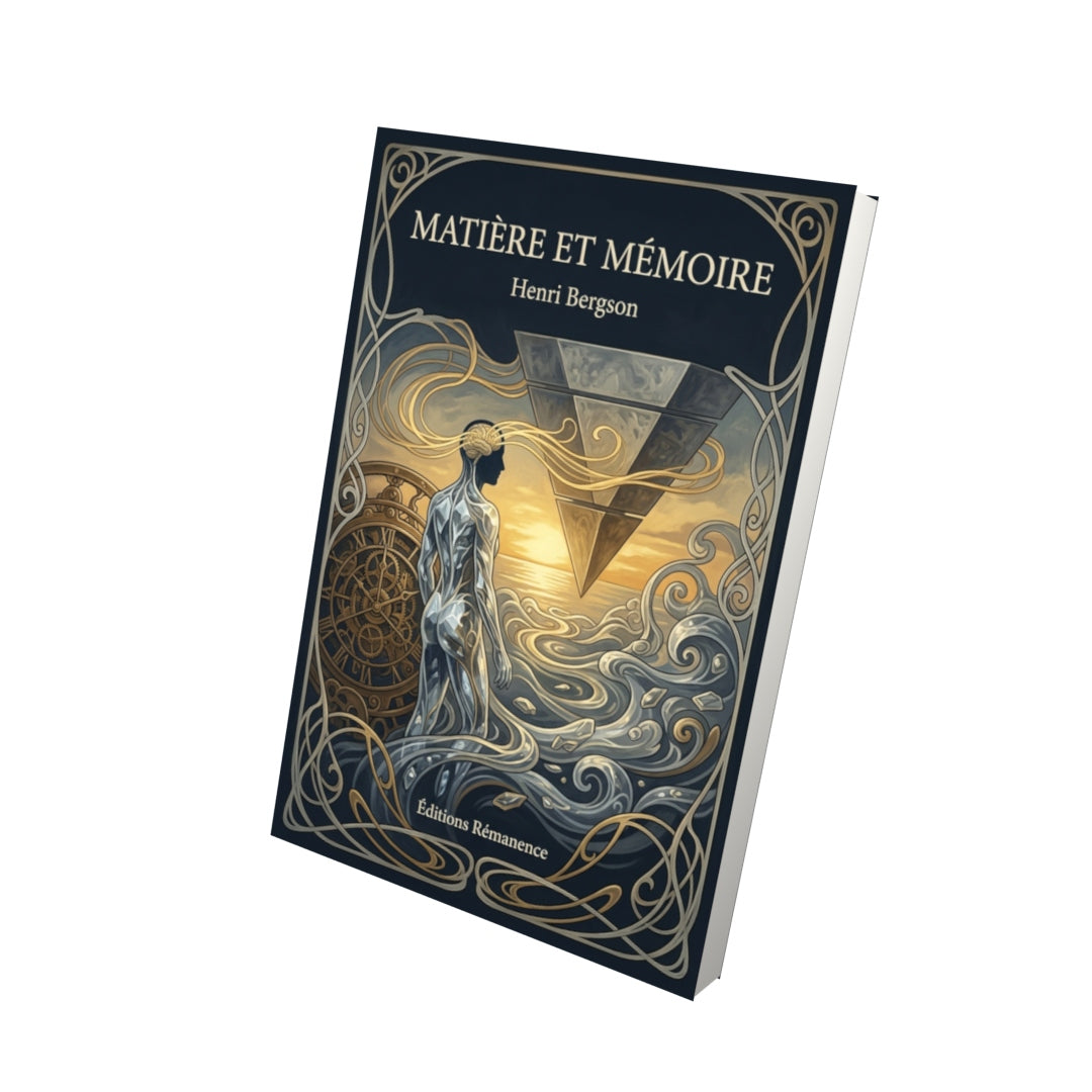 Livre Matière et mémoire par Henri Bergson - Vue 3D - Editions Remanence