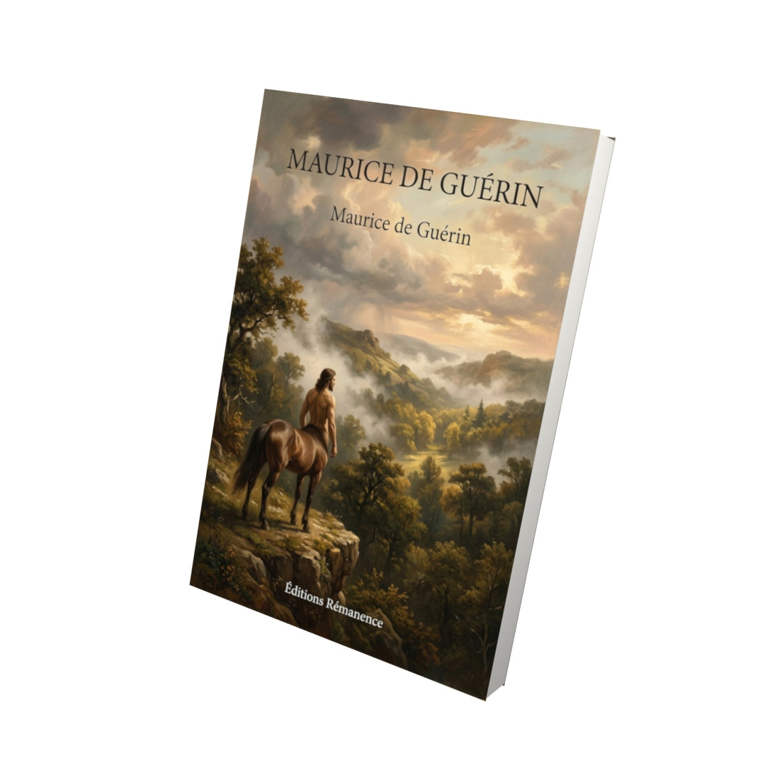 Livre Maurice de Guérin par Maurice de Guérin - Vue 3D - Editions Remanence