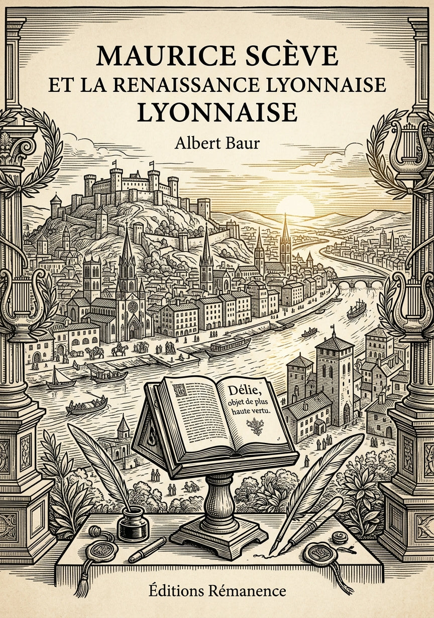 Livre Maurice Scève et la Renaissance lyonnaise par Albert Baur - Couverture - Editions Remanence
